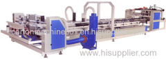 Automatic carton box folding gluing machine fast speed