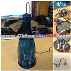 SOLAR GLASS BOTTLE LIGHT JAR LAMP HANGING SUN POWERED CANDLE LIGHT