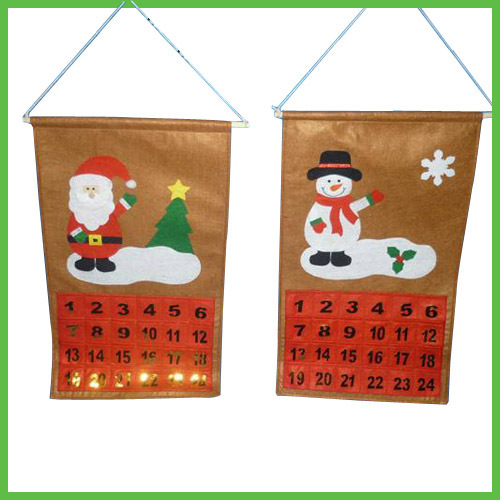 Christmas Countdown Hanging Calendars with pockets