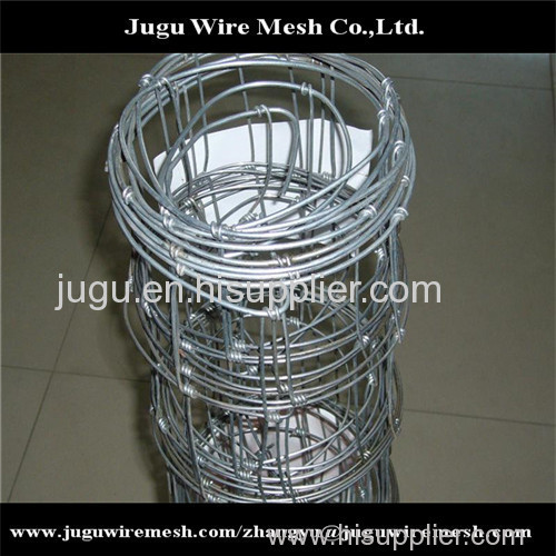 galvanized fixed knotted netting field fence