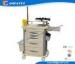 Plastic Hospital Emergency Cart , Luxurious ABS medical storage trolley
