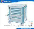 Luxurious Emergency Hospital Equipment Medical Trolley Cart For Delivering Medicine