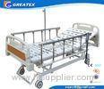 Remote Control Mobile Handicapped Electric Hospital Bed With IV Pole Three Functions