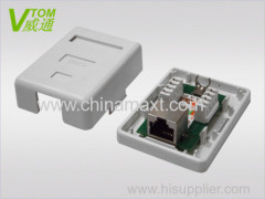 Cat5e&Cat6 1 Port Surface Mount Box With FTP RJ45 Port Chinese Manufacturer