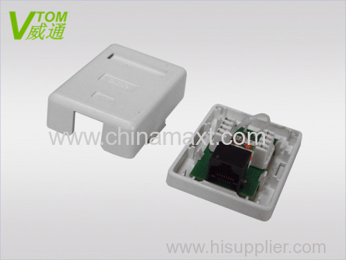 Cat5e&Cat6 1 Port Surface Mount Box With UTP RJ45 Port Chinese Manufacturer