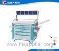 Surgery Rescue Medical Trolley , Nurse / Doctor Anesthesia Cart with push handle