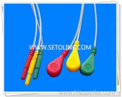 Din Style Safety ECG Leadwires