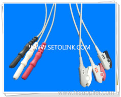 Din Style Safety ECG Leadwires