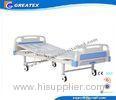 Aluminum Alloy Handrail Single Crank Manual Hospital Bed With Silent Wheels