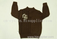 2015 Boys' Fashionable Placket Turtleneck Sweaters New Style Jumpers