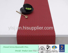 2017 Colourful PVC Weave Pure Color Table Cloth Table Mat especially for wedding or meeting