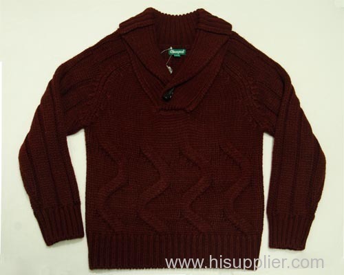 Boys' Autumn Casual Pinkish Red Sweaters