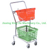 plastic shopping basket with wheels PL004 600X350X360mm Volume: 42L