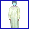 Disposable yellow isolation gown