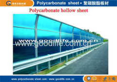 sound insulation of polycarbonate hollow sheet for expressway