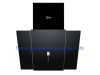 Black Painted Tempered Glass 600mm Range Hood