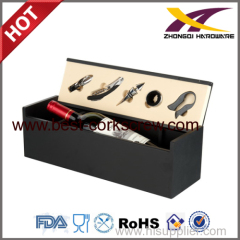 Black Wine Box with 5pcs tools