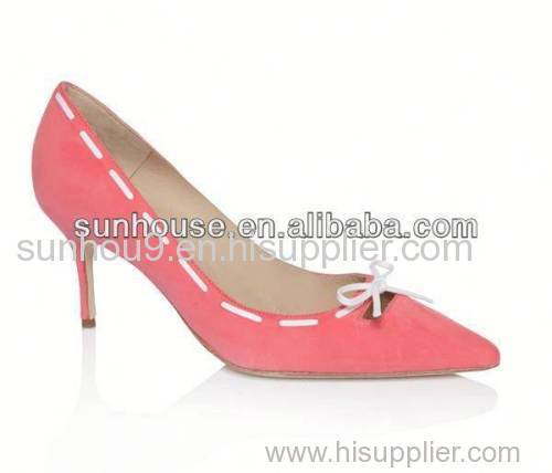 Suede Lining Lady High Heel Dress Shoes