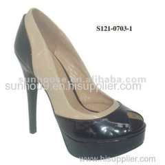 PU Lady High Heel Dress Shoes