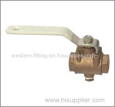 Bronze Boiler Gas Valve with 2 Gas Release Nuts