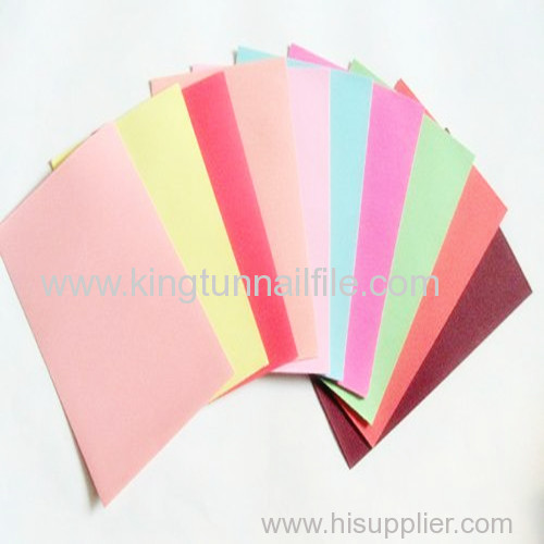 the colors sanding paper