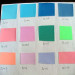 the colors sanding paper