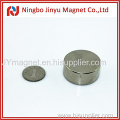 Neodymium disc magnet nickel coated for sale from 20 years factory