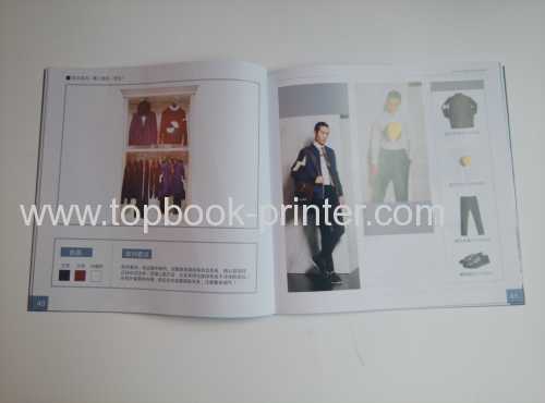 Print special paper cover softback brochure silver stamping book