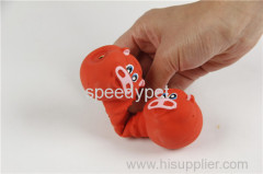 Latex and animal cartoon pet dog toy with squeaker