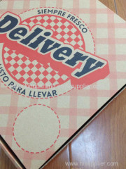 Eco-friendly Customized Recycle Kraft Pizza Boxes