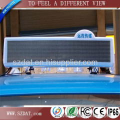 taxi top led display P6*7.62 car roof led display single color Y/G/R/W/B