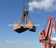 16T Mechanical Clamshell Grab Bucket 10m For Bulk Cargo Crane , Customized Color