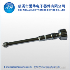 High precision adjustment shaft for spray gun