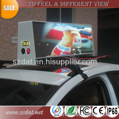 Constant current 12 voltage outdoor P5 taxi led display sign boards