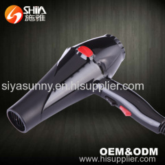 Professional blow dryer 2200W black 2 Heat Speed Watt motor for hair dryer