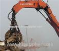 Hydraulic or Mechanical Excavator Orange Peel Grab for Handling Scrap Metal , Waste Lump