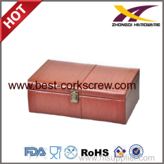 High qualiy leather Wine case with 5pcs tools