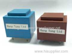 Small Single Phase PCB Mounting pcb mounted potted transformer