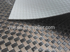 2017 PVC Woven Flooring Tile Backed With Hard PVC Mat