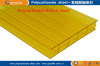polycarbonate triple-wall sheet hollow sheet yellow colour