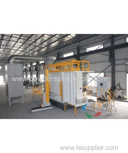 powder spray booth for many colors