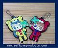 Cute Doll Personalized Custom Key Chains / Plastic Keychains / Silicone Keyring with Logo