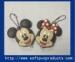 Mickey Mouse Animal Cool Soft PVC Keychain / Custom Soft Rubber Key Chains with LED Light