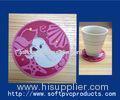 Fish Design Custom Printed Drink Coasters with Logo , Personalised Coasters for Drinks