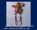 Personalized Style Cute Animal Shape Soft PVC Paper Clip for Commercial Promotional Gifts