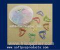 Cartoon Unique and Custom Shaped Soft PVC Paper Clip , Personalized Paper Clips