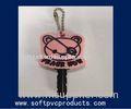 Key Cover Promotional Gifts Soft PVC Keychain / Lovely Bear Personalized Key Chains