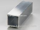 Silver Anodized Aluminum Extrusion Rectangular Tube thin wall