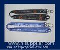Multi Color Personalized Tube Polyester Lanyards , Single Layer Strap / Neck Lanyard