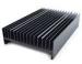 Powder painted Aluminium Heatsink Extrusions Black With CNC Machining